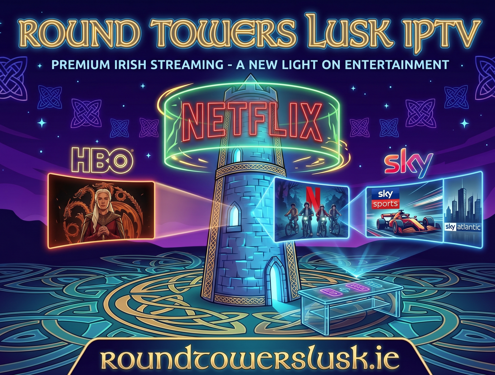 Round Towers Lusk IPTV — premium streaming for Irish homes