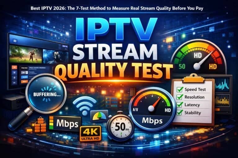Best IPTV 2026 - hands-on testing method to measure real stream quality