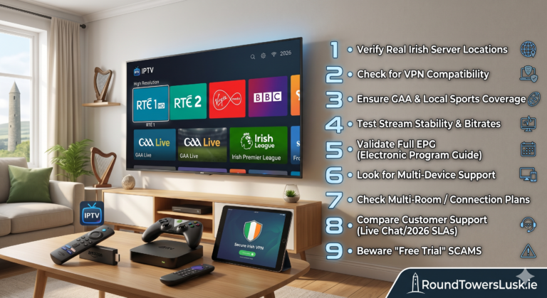 IPTV Ireland buyer's guide 2026 - technical checks before subscribing